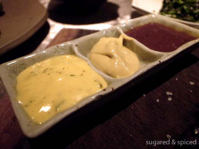 shanghai m1nt restaurant steak condiments