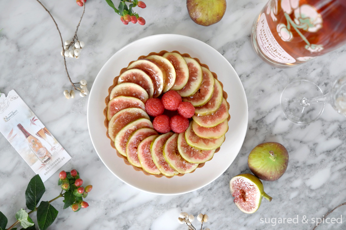 [Recipe] Fig Almond Tart with Raspberries